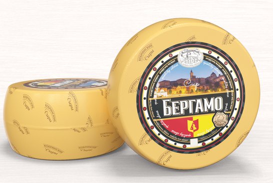 сыр "БЕРГАМО" 50% з водарам топленага малака